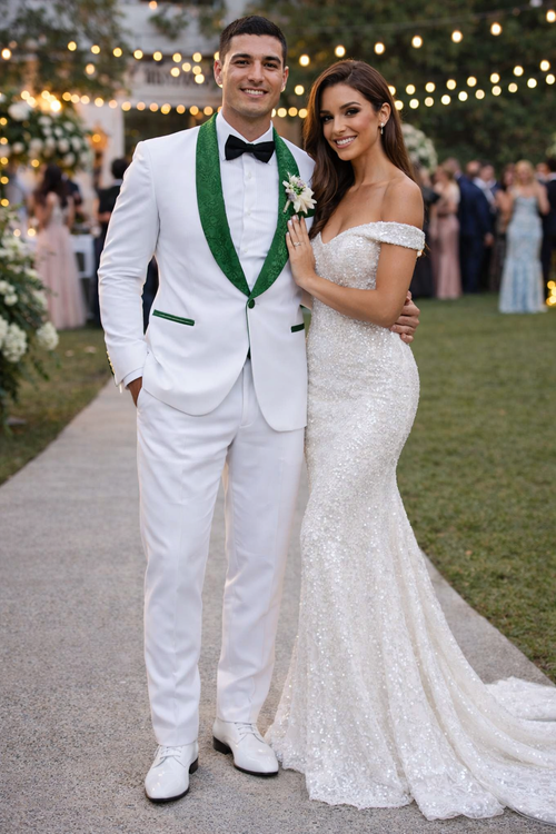 Emerald Green Tuxedo - Hunter Green Tuxedo + Vested Suit