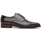 Zelli Enzo Classic Cap Toe Dress Shoes Crafted in Grey Calfskin
