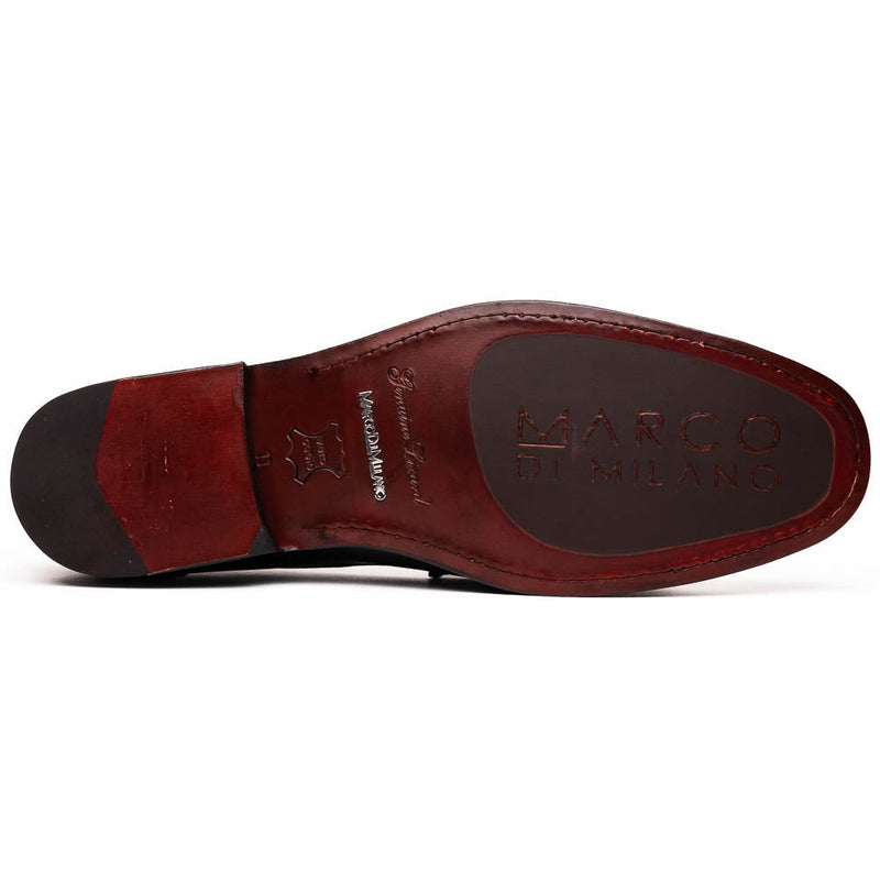 Marco_Di_Milano Enzo Black Leather Oxfords