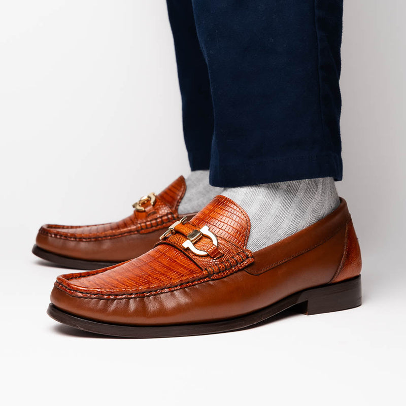 Marco Di Milano Enzo Cognac Leather Dress Shoe