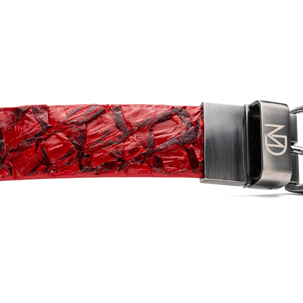 Marco Di Milano Olivieri Red Leather Belt Loafers