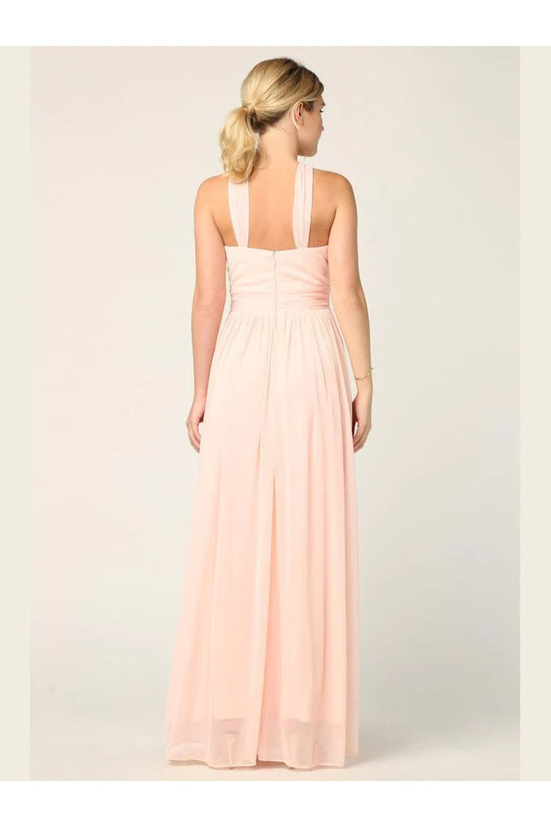 Eva USA 3206 Halter Long Bridesmaids Dress