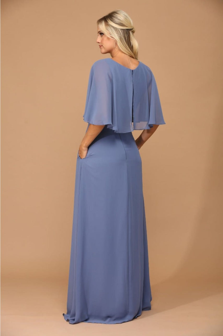 Eva USA 3348 Chiffon Mother of the Bride Gown with Pockets