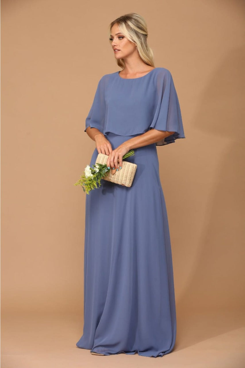 Eva USA 3348 Chiffon Mother of the Bride Gown with Pockets