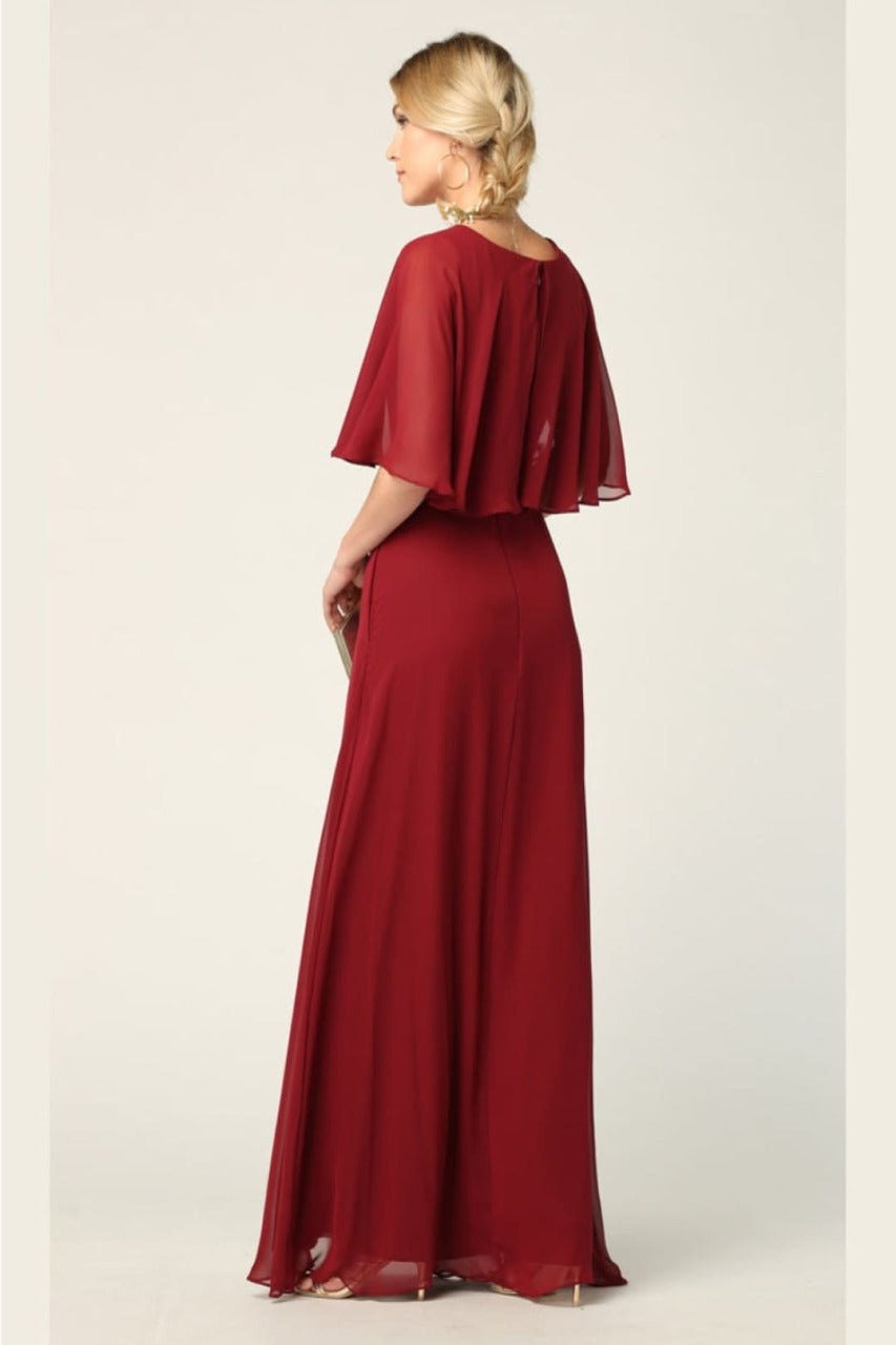Eva USA 3348 Chiffon Mother of the Bride Gown with Pockets