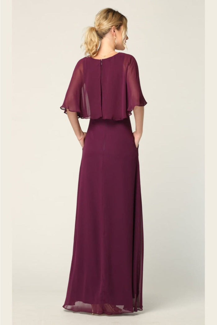 Eva USA 3348 Chiffon Mother of the Bride Gown with Pockets