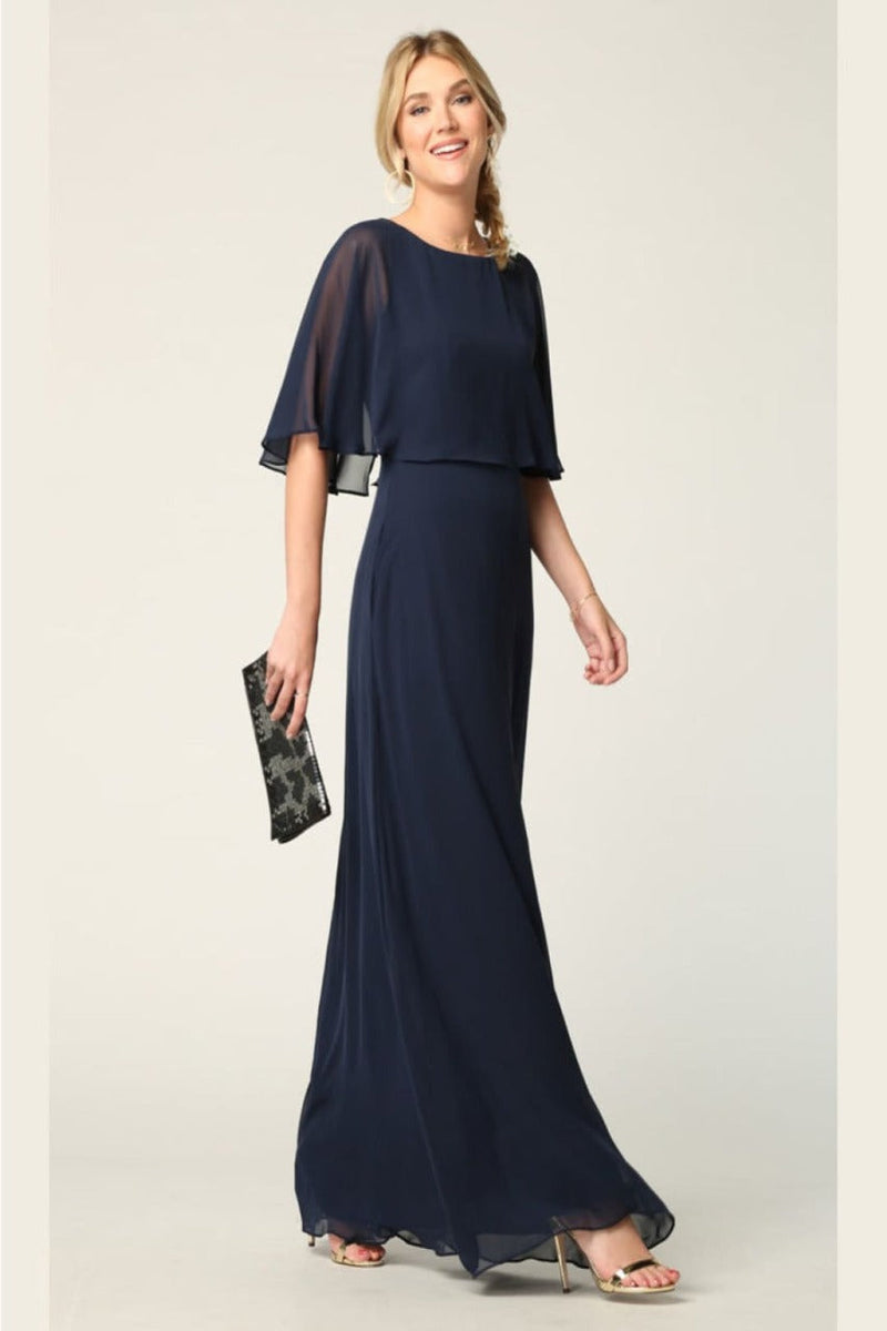 Eva USA 3348 Chiffon Mother of the Bride Gown with Pockets