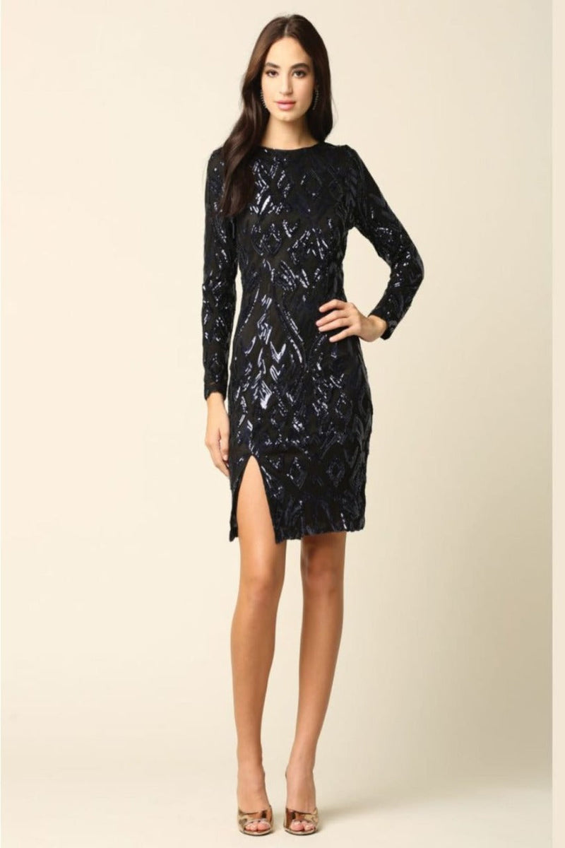 Eva USA 3374 Quinceanera Dress in Black/Navy