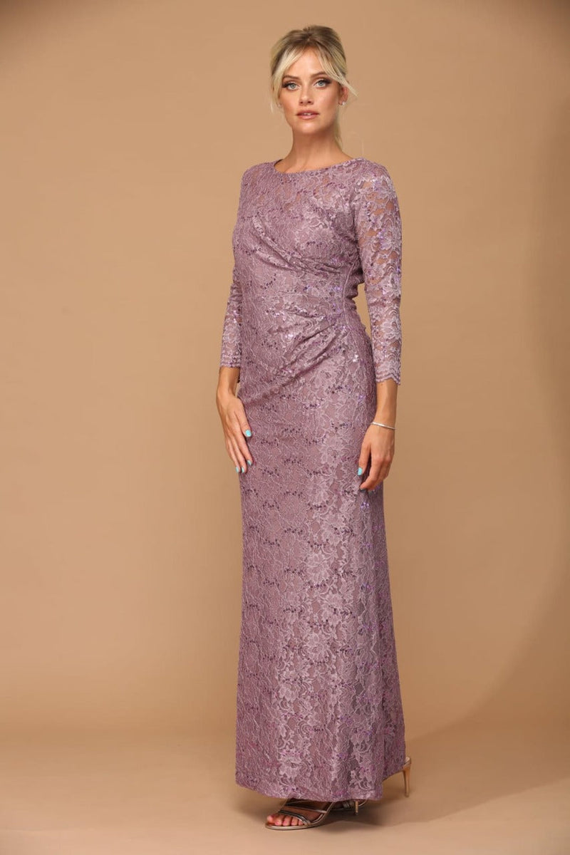 Eva USA 3397 Fully Lined Evening Mother of the Bride Long Dress