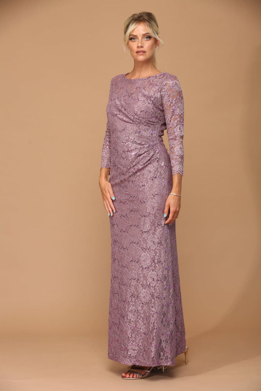 Eva USA 3397 Fully Lined Evening Mother of the Bride Long Dress