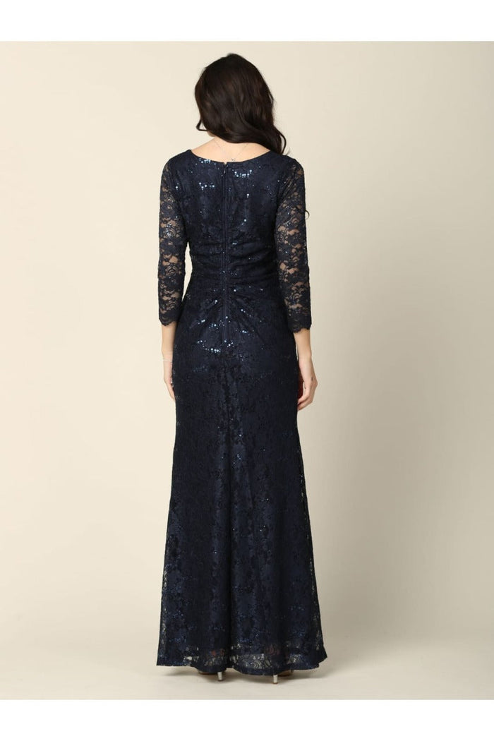 Eva USA 3397 Fully Lined Evening Mother of the Bride Long Dress