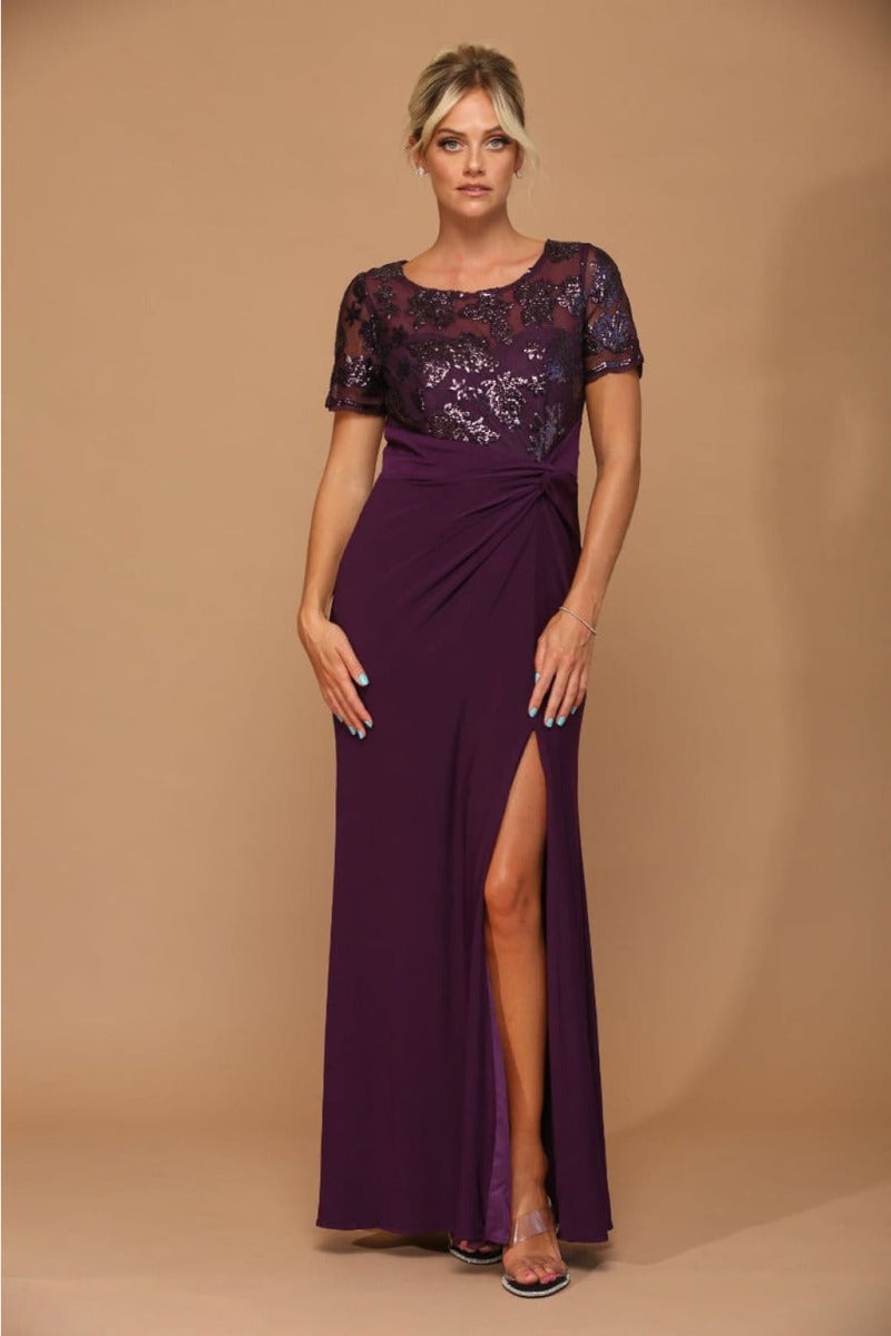 Short Sleeve Mother of the Bride Gown by Eva USA – New Collection