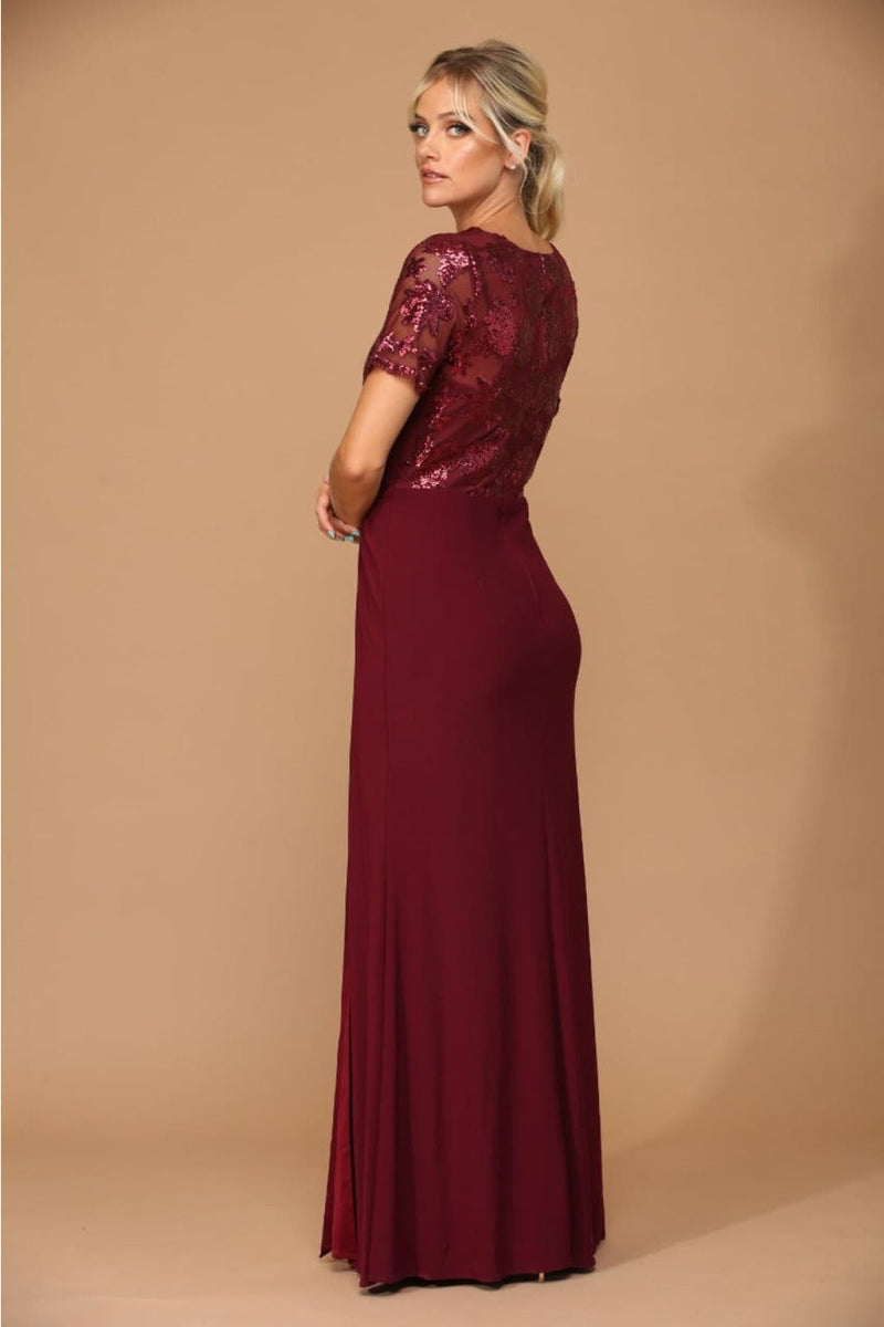 Short Sleeve Mother of the Bride Gown by Eva USA – New Collection