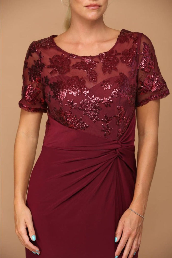 Short Sleeve Mother of the Bride Gown by Eva USA – New Collection