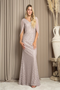 Eva USA 3471 Chiffon Cowl Back Mother of the Bride Long Dress