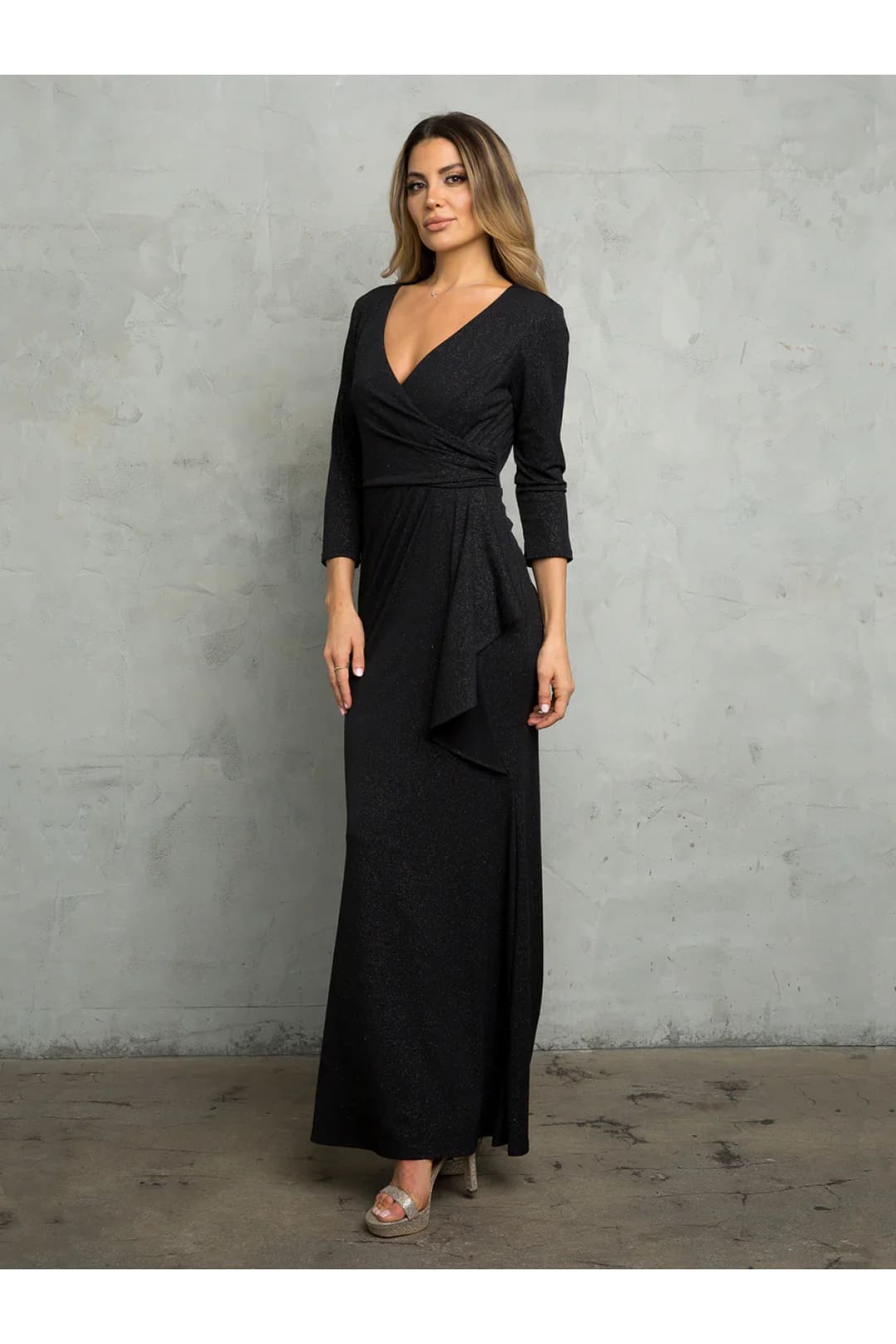 Glitter Long Mother of the Bride Formal Dress