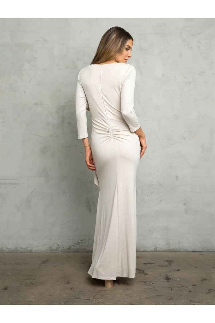 Glitter Long Mother of the Bride Formal Dress