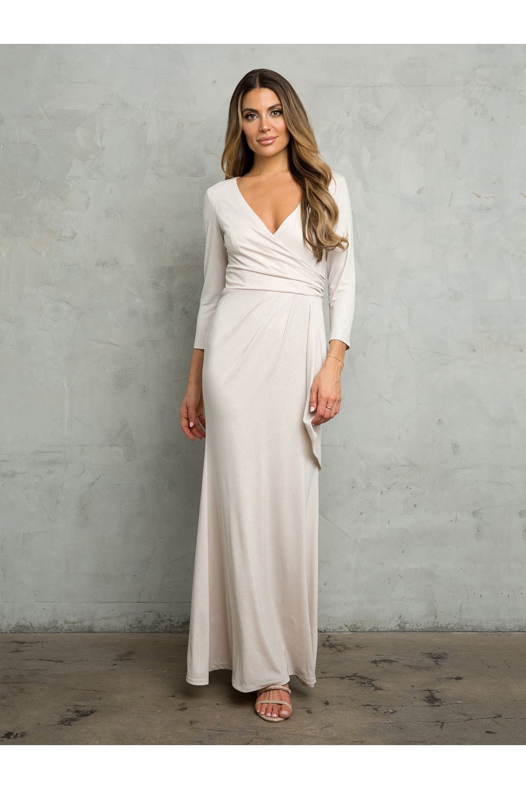Glitter Long Mother of the Bride Formal Dress