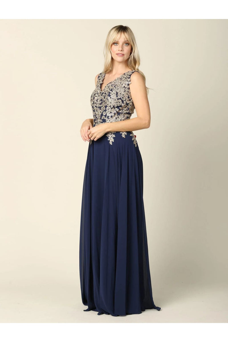 Eva USA 5233 Long Mother of the Bride Chiffon Formal Dress