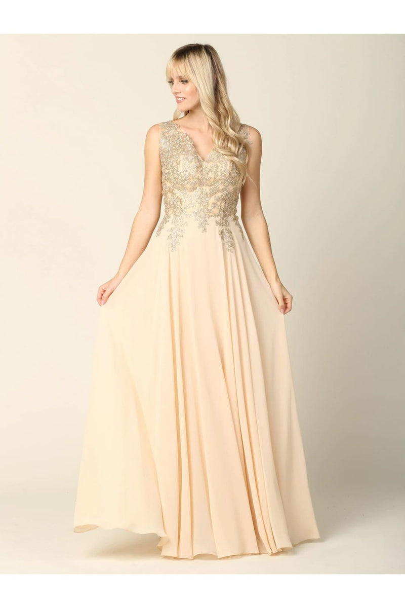 Eva USA 5233 Long Mother of the Bride Chiffon Formal Dress
