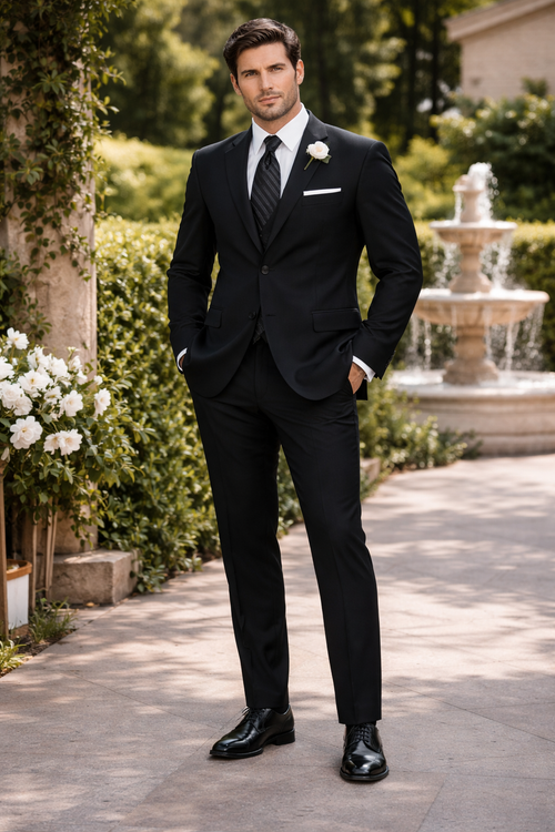 Extra Long Tuxedo Big And Tall Tuxedo Mix And Match Suits Black Cristal Big And Tall Two Button Tuxe