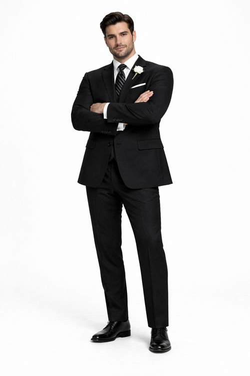 Extra Long Tuxedo Big And Tall Tuxedo Mix And Match Suits Black Cristal Big And Tall Two Button Tuxe