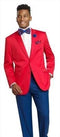 Dinner Jacket - Red- Mens Wholesale Blazers - AlbertoNardoniStore