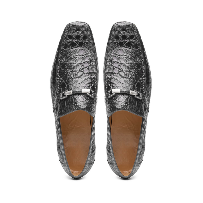 Marco Di Milano Fabro-Tin Gray Leather Loafers