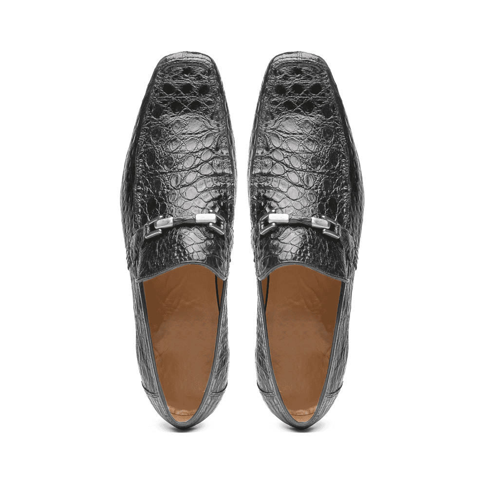 Marco Di Milano Fabro Caiman Bit Loafers Gray