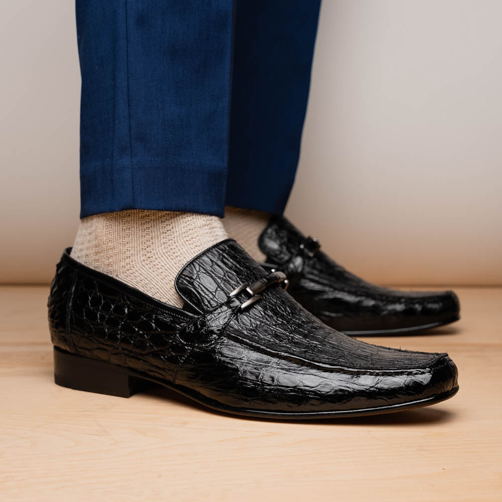 Marco_Di_Milano Fabro-Tin Black Leather Luxury Shoe