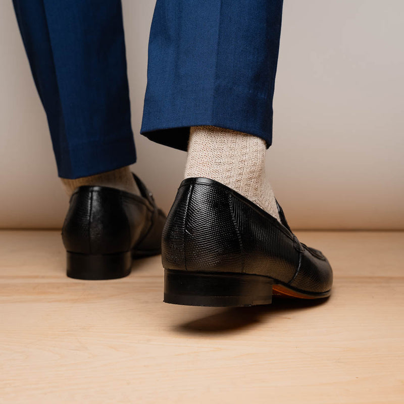Marco_Di_Milano Fabro-Liz Black Leather Luxury Shoe