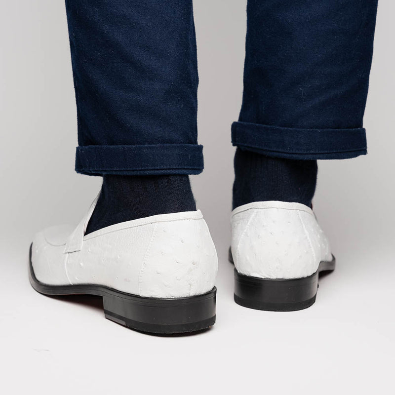 Marco_Di_Milano Fangio White Leather Luxury Shoe