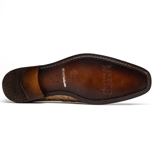 Marco Di Milano Fangio Ostrich Penny Loafers Rust Orix