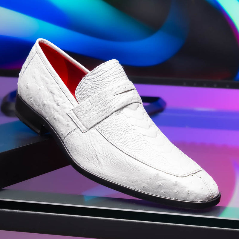 Marco_Di_Milano Fangio White Leather Luxury Shoe