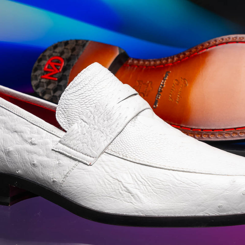 Marco_Di_Milano Fangio White Leather Luxury Shoe