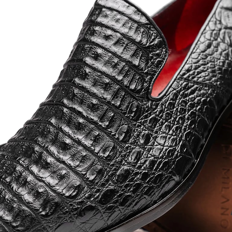 Marco Di Milano Trento Black Genuine Caiman Crocodile Slip-On - view 8