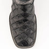 Ferrini Bronco Men's Print Pirarucu Fish Boots Handcrafted Black 4339304