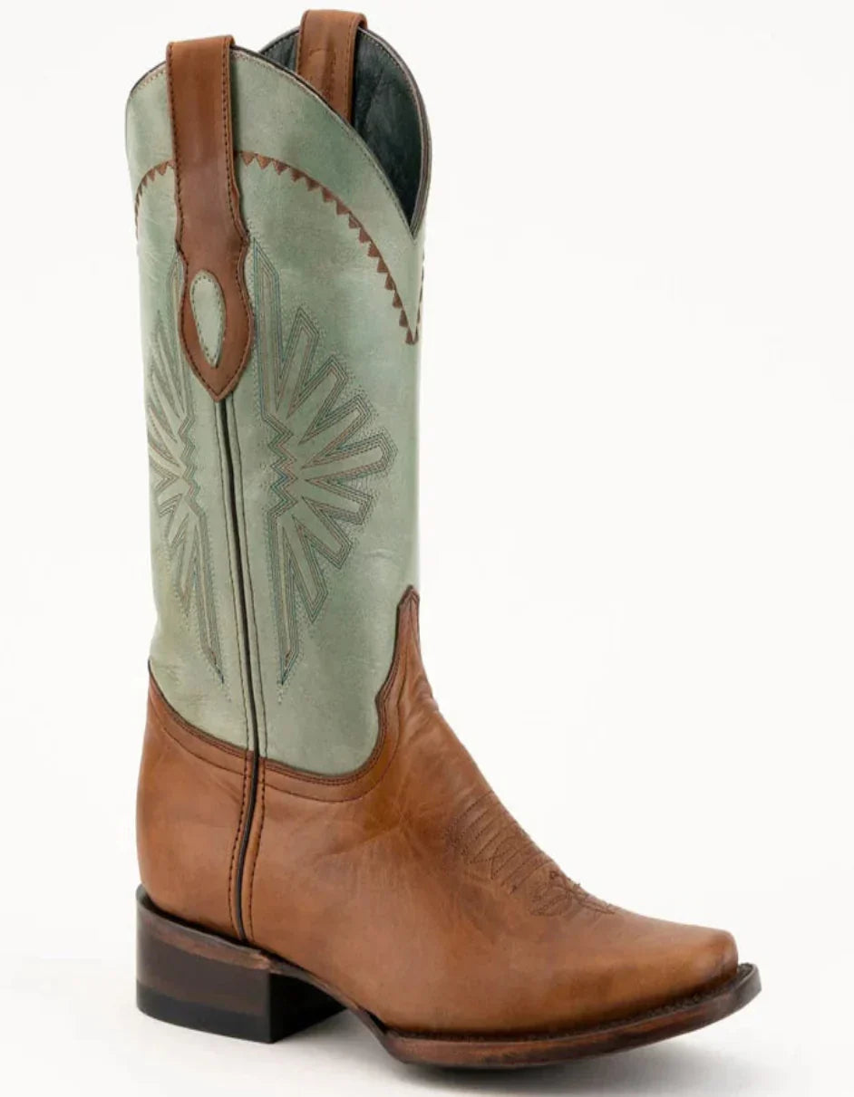 Ferrini Men's Santa Fe Leather Boots Handcrafted - Brandy | Alberto Nardoni