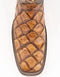 Ferrini Women's Bronco Square Toe Boots Pirarucu Fish Print - Cognac
