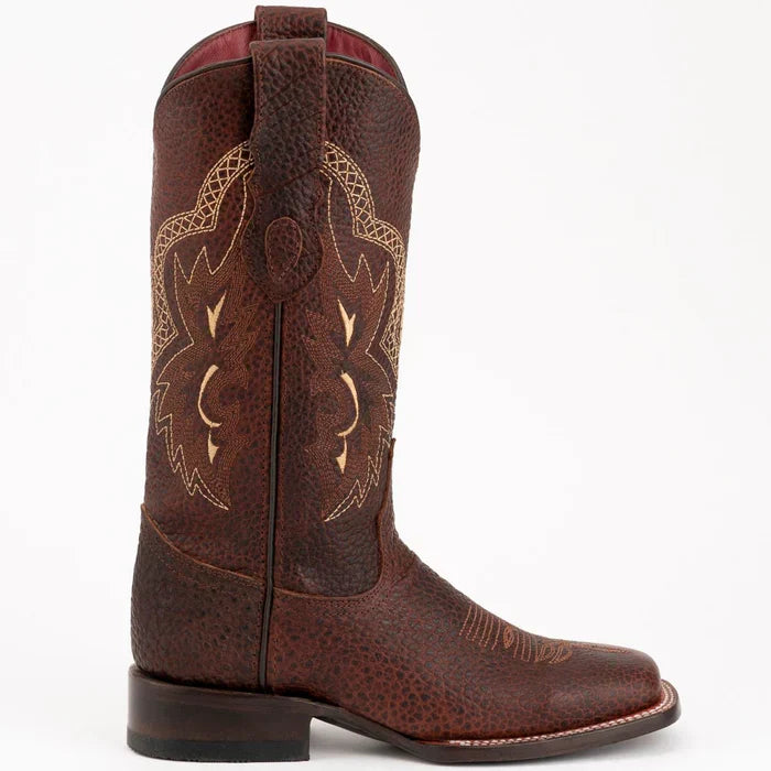 Ferrini Women's Toro Square Toe Boots Handcrafted - Brown 8299336