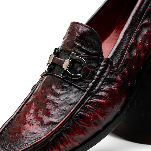 Marco Di Milano Ferrioni Black Cherry Leather Loafers