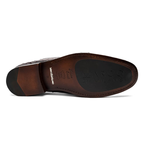 Marco Di Milano Ferrioni Black Cherry Leather Loafers