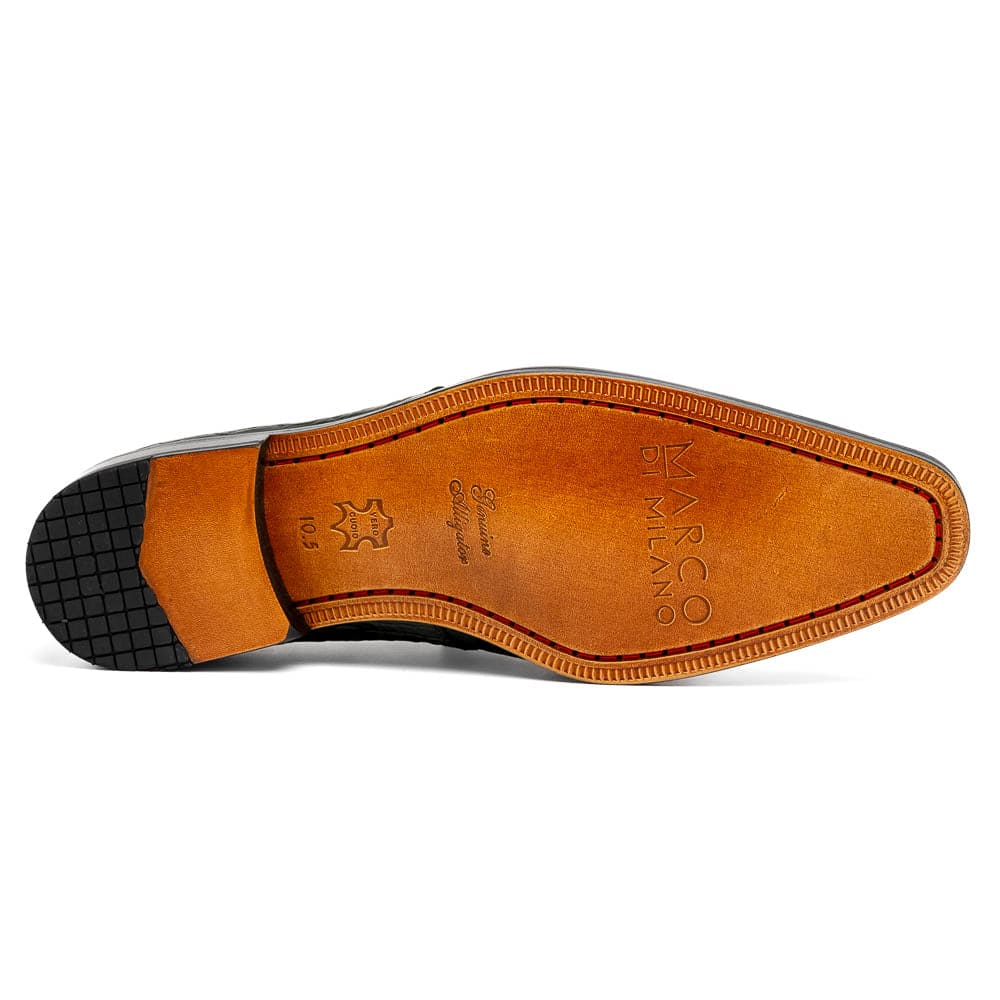Marco Di Milano Fitipaldi Alligator Derby Olive