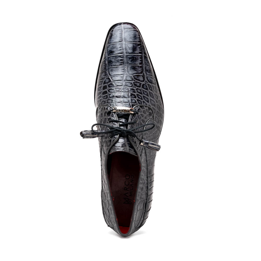 Marco Di Milano Fitipaldi Alligator Derby Grey