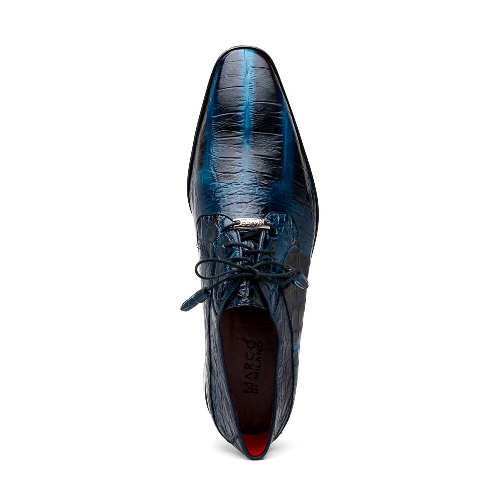 Marco Di Milano Fitipaldi Alligator Derby Blue