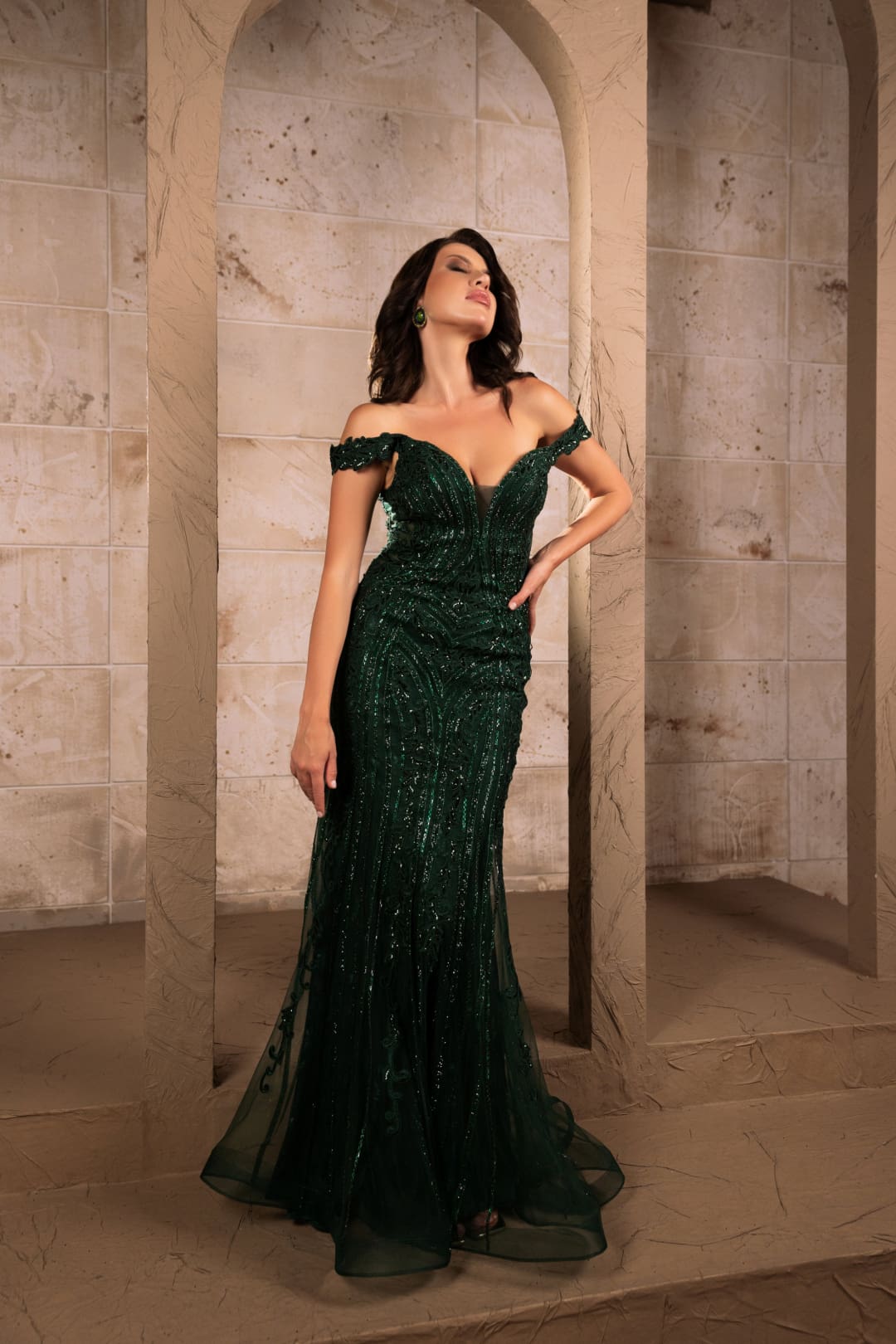 Formal Dress Beaded Mermaid Prom Gown By Royal Queen RQ8157-New Collection