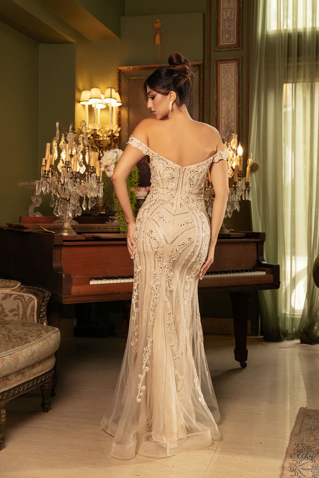 Formal Dress Beaded Mermaid Prom Gown By Royal Queen RQ8157-New Collection