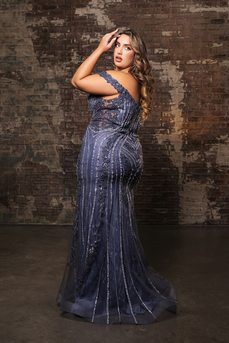 Formal Dress Beaded Mermaid Prom Gown By Royal Queen RQ8157-New Collection