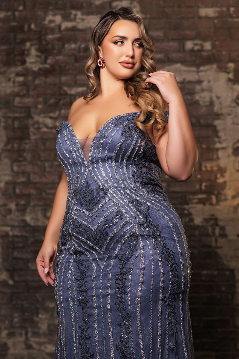 Formal Dress Beaded Mermaid Prom Gown By Royal Queen RQ8157-New Collection