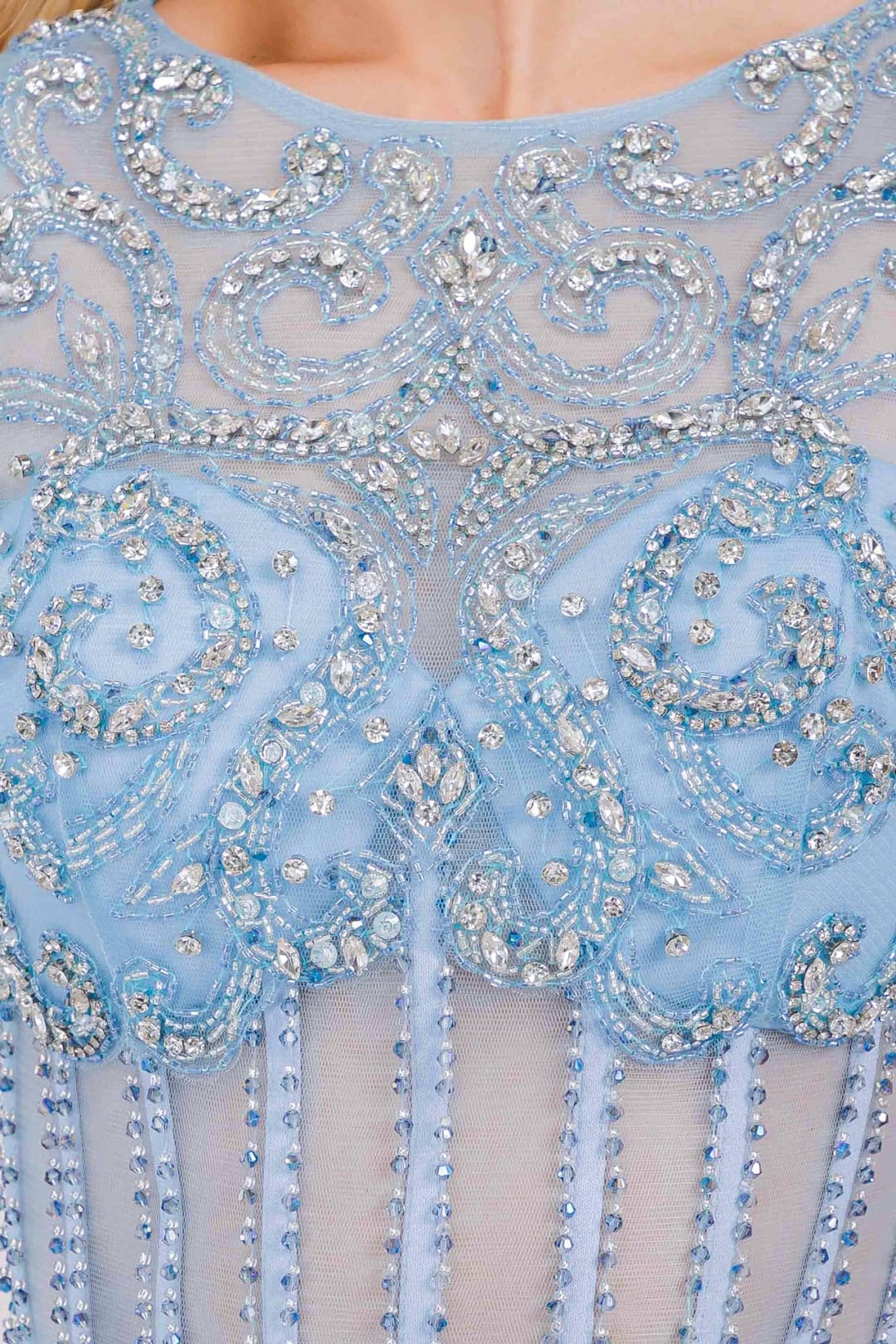 Formal Dress Jewel Sequin Long Pageant Gown By Amelia Couture AG0111